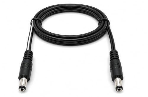1m 2.1mm x 5.5mm Male to Male DC Connector Lead Power Cable for CCTV Cameras, LED Signs, Solar Powered Devices, Music Instruments 3.3ft Black