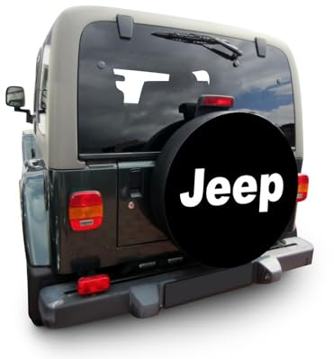 AB3-00774 reservhjulsskydd 72 x 28 cm kompatibel med Jeep reservhjulsskydd däckskydd hjulskydd diameter 72 cm, bredd 28 cm