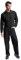 KINKIES Mono de Trabajo para Hombre con Cremallera Central y Multiples Bolsillos - Funda Laboral cómoda (Negro, L)