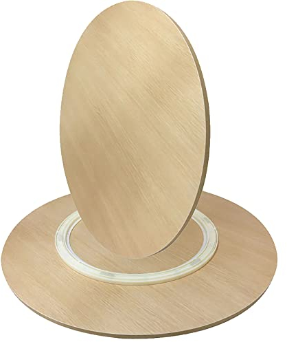 Trä Rund Bordsskiva Matbord Vändskiva 20-40in Roterande Serveringstallrik Stor Lazy Susan Roterande Display Serveringsbricka för hemmet