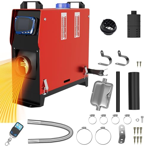 FIVMEN Standheizung Diesel 8KW 12V Dieselheizung mit Fernbedienung und LCD-Display Diesel Lufterhitzer Air Diesel Heizung Schnelles Aufheizen für LKW Wohnmobil RV Boote Auto, Typ B