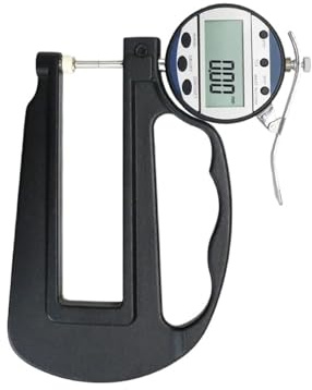 LUJIAYA Spessimetro elettronico con Display Digitale a Manico Lungo, misuratore di Spessore for Strumento di misurazione dello Spessore da 25 mm, 0,01 mm(Single Point Head)