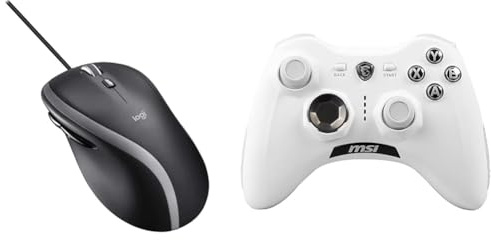 Logitech M500s Kabelgebundene Maus & MSI Force GC30 V2 White Kabelloser