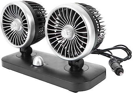SHINEOFI Ventilador Eléctrico De Doble Cabezal Para Coche Portátil Refrigeración Por Agua Para Camión y Vehículo