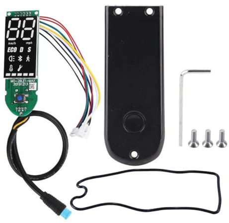 Gurtt Electric Scooter Dashboard, PCB Waterproof Circuit Board with Bluetooth Clear Display & Black Cover Compatible with MAX G30 Scooter