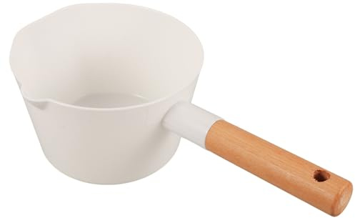 ULDIGI Cucharón de Agua de Cocina Mango Largo de Madera, Cucharón Sopero Ecológico para Baño y Cocina, Utensilio Práctico para Hervir Sopa y Lavar Frutas, Mango Ergonómico, Capacidad