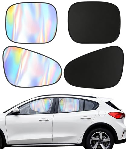 Flaconi Parasol Coche Bebe,Protector Solar Lateral para Coche,Parasol Lateral Magnético,Parasoles Autoadhesivos,Cortinas Coches,Adecuado para la Mayoría de Automóviles,Caravanas (Delantera+Trasera)