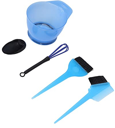 Qudinip Juego de Herramientas para Teñir el Cabello, Kit Completo para Teñir el Cabello con Cepillo, Cuenco, Peine y Cubre Orejas para Uso Doméstico y de Salón, Hecho de Material ABS Duradero