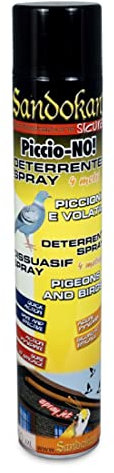 Sandokan Repellente Spray per Piccioni Piccio-No! Allontana Uccelli Piccioni e Volatili - Dissuasore Disabituante Deterrente Spray