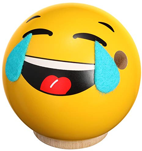 Seiffener Volkskunst | Räucher Emotionsfigur Räuchermännchen | 7 cm | Holzkunst aus dem Erzgebirge | Franz, der Überglückliche