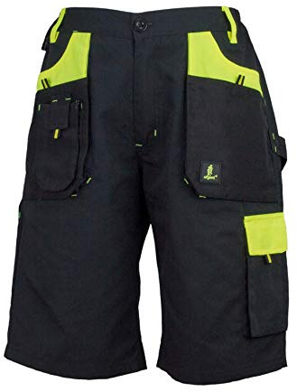 Urgent URG-Y - Pantaloni corti da lavoro, da uomo, riflettenti, pantaloni corti, protezione per pittori, stuccatori, giardiniere, meccanici, pantaloni cargo da donna, abbigliamento protettivo, colore