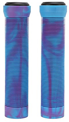 Empuñaduras de Manillar de Bicicleta, 1 Par/juego de 14,7 Cm, Empuñaduras de Goma Antideslizantes para Manillar de Bicicleta, Manga de Cubierta de Manillar de Bicicleta para Bicicleta(Azul morado)