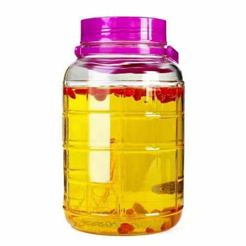 Pickling Jars,10 Liter Clear Storage jars with Airtight Lid and Handle Easy to Carry Preserving Jar Storage Jars with Wide Mouth with Lid Airtight Container Pickle Fermenting Jar