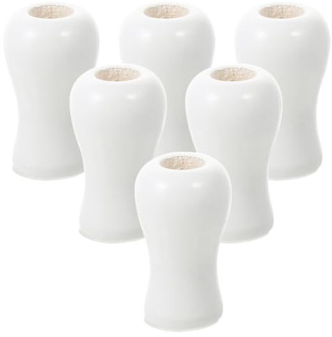 Cabilock Jalousien-schnur-quasten 6 Stück Holz-schnur-zieh-endknöpfe Für Fenster-jalousie-zubehör