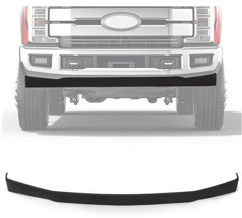 KUAFU Front Lower Bumper Valance Panel Compatible with 2017-2019 Ford F250 F350 F450 F550 Super Duty 2-Wheel Drive Models Replace for HC3Z17626AD, FO1095272, GNT56215066 Air Dam Deflector Plastic