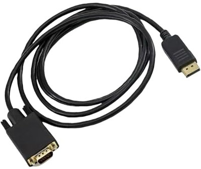 YAOGUI Cable VGA a DisplayPort 1080P VGA para ordenador a DisplayPort, adaptador macho a macho para monitores y proyectores