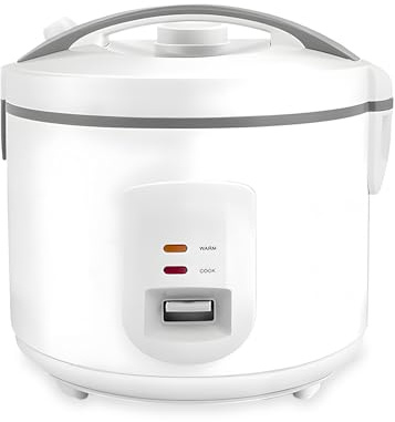 Avilia - Cuociriso Elettrico da 700W con Vaporiera Integrata e Pentola Antiaderente, Cucina Sana e Veloce, Mantiene il Calore Automaticamente, Ideale per Riso e Cottura al Vapore