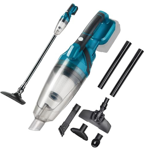 Akku Handstaubsauger, Handstaubsauger (18V), Tragbarer Wiederaufladbarer Mini-Staubsauger Kompatibel mit makita füR Zuhause,Auto,Teppich,Treppen,Tierhaarreinigung Und Couch (Keine Batterien Enthalten)