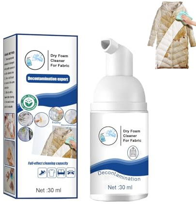 Spray Lavaggio a Secco Tessuti, Detergente per Vestiti, Spray per Lavaggio a Secco per Tessuti,Pulizia Istantanea, Rimuovere Le Macchie Ostinate Detergente, Moderate, Super cleanser（1 Bottiglia）
