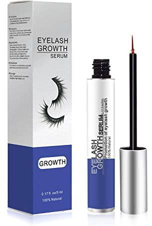 Serum Pestañas Crecimiento 5ML, Potente para el Alargamiento y Engrosamiento de Pestañas, Voluminizador Largas y Gruesas, Tratamiento Fortalecedor y Alargador para pestañas -C
