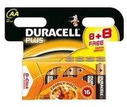 Duracell PLUS AA Batteries - 16 Pack