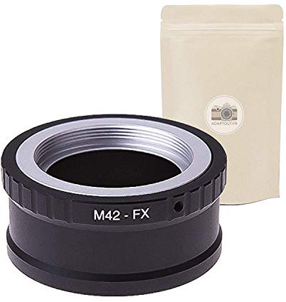 M42 FX ∞ Anillo de adaptación Objetivo M42 A Fuji X Adaptador Fuji X Adaptador 100% Enfoque UN Anillo DE INFINIODOS Anillo DE RESERVADOS ADAPTACIÓN Completa A LA Fuji X Montes