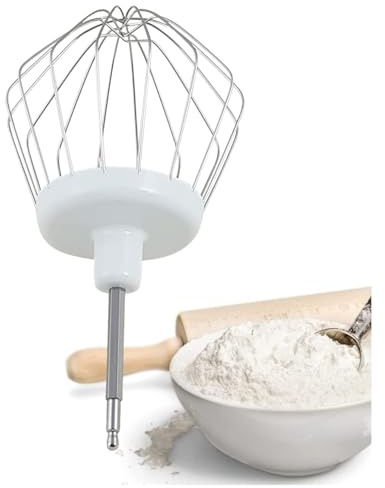 LICHTBLAU Rührbesen 00650543 für Bosch Küchenmaschine 650543 Schneebesen | passend MUM4 MUM5 MUM Serie 2 086066 095428 653926 I Rührbesen mit 8 Drähten I Zubehör Küchenmaschine
