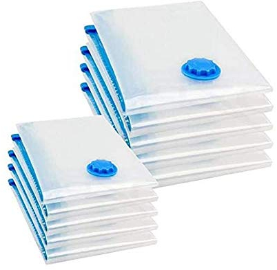 Vakuumbeutel mit Handpumpe 10 Stück Aufbewahrungsbeutel Reise Vakuumbeutel Kleiderbeutel Platzersparend Vakuumier Beutel für Kleidung und Aufbewahrung Reise (Color : 35 * 50CM)