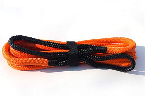Abschleppseil 12mm * 6m Kinetisches Erholungsseil, Energieerzeugungsseil doppelt geflochtenes Nylonseil (Color Name : Black)
