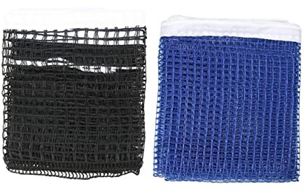 BESPORTBLE Tischtennisnetz Ersatznetz Pong Netz Nylon Blau 2 Stück Wiederverwendbar Indoor Outdoor Strapazierfähig für Erwachsene Kinder Schreibtisch Esstisch Unterhaltung