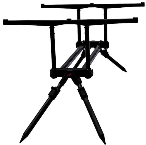 JRC X-Lite DR Pod One Size, Soporte de caña de Pescar, Manejo de la caña, Pesca Gruesa y Match, Carpa, Unisex, Negro