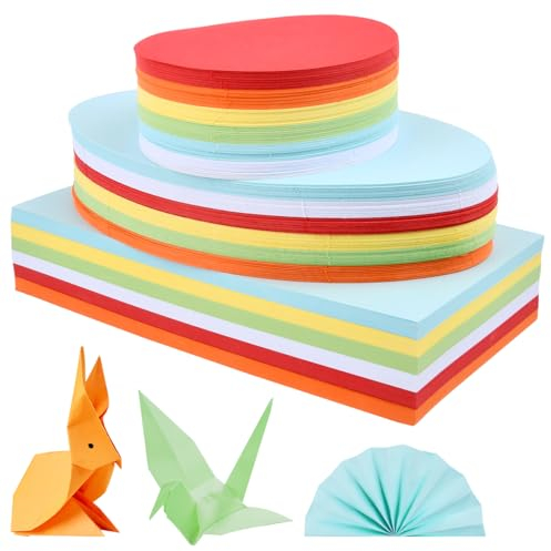 DODUOS 756 Stück Moderationskarten Set, Moderationskarten Oval Metaplankarten Rund Lehrerbedarf für Präsentation Und Vortrag, Rechteck Oval Rund Bunte Karten für Die Moderation Farbig Sortiert