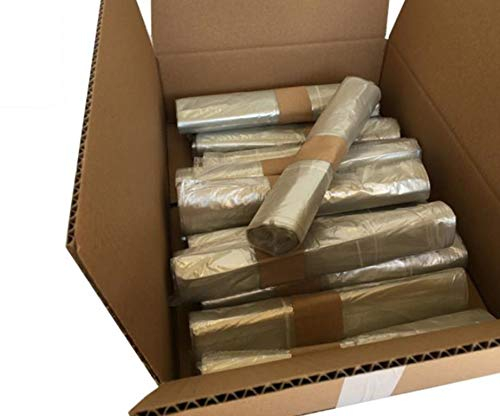 500 pezzi Sacchi spazzatura 50x60 cm Sacchetti per raccolta rifiuti Colori NERO GIALLO AZZURRO VERDE VIOLA GRIGIO TRASPARENTE capacità 30 Litri 30L (peso medio 12gr a sacco) (Neutro trasparente)