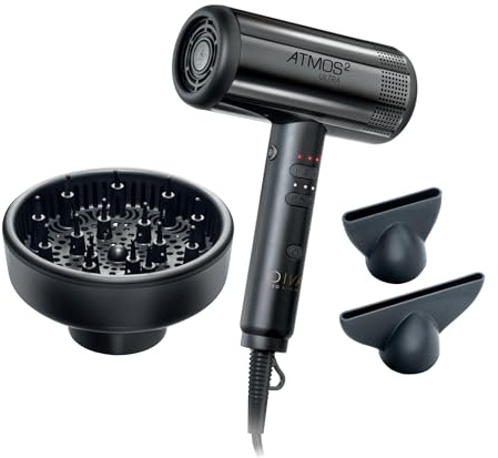 Diva Pro Styling Atmos 2 Ultra | Séchoir professionnel léger pour salon | Moteur numérique sans balais nouvelle génération
