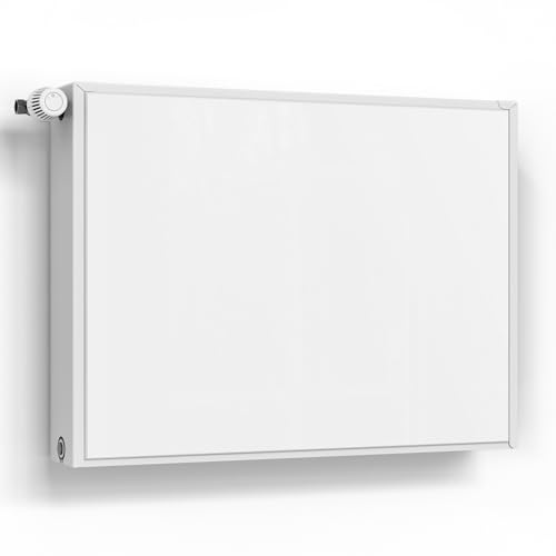 DEQORI Magnetfolie für Heizung 80x60 cm | Unifarben - Weiß | dekorative Magnetmatte Heizkörper Schutz Verkleidung | Magnet Deko-Folie selbstklebend, magnetisch & wasserabweisend