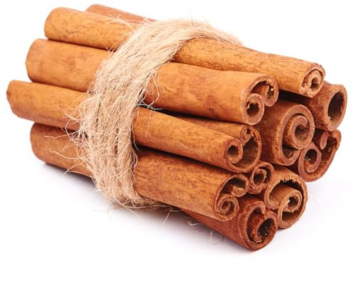 50 varillas de canela decorativas, 10 cm, palitos de canela para decoración de coronas de Adviento, varillas de canela decorativas para manualidades, especias secas, decoración navideña (50 unidades)