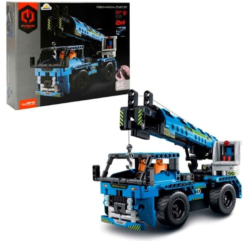 iM.MASTER STEM Remote Control Crane Construction Kit, 2.4Ghz RC, 401 Pieces Educational Blocks