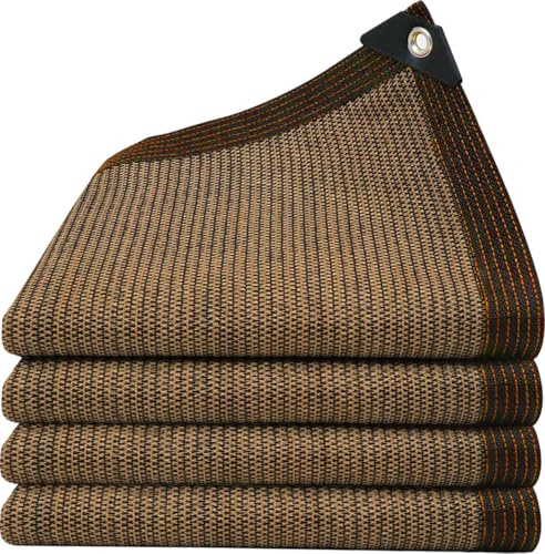 Rete ombreggiante-Rete ombreggiante con occhielli Leggera e resistente telo parasole per esterni Tenda da sole for Patio Pergola Balcony Auto Garden Plant Greenhouse Chicken Coop Outdoor 3 x 3 m