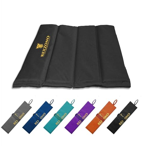 REXZONO® Compact Folding Sit Mat - Waterproof, Moisture-Resistant, Portable Sitting Cushion. Thermally Insulated Seat Pad for Outdoor Camping, Hiking, Picnics, Fishing, Parks and Playgrounds