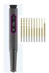 Diealles Shine Mini Trapano Elettrico, Mini Trapano a Batteria con 10 Punte, 5 Velocità Regolabili, Ricarica USB, Mini Trapano a Mano per Gioielli/Legno/Schede PCB/Pelle