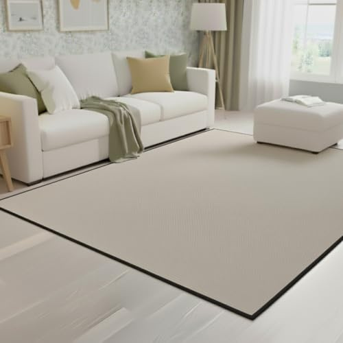 Alfombra Veleta Beige de bucles Grandes – Robusta y Elegante para Cualquier Estancia 9 tamaños y 5 Fondos Disponibles – 13 mm Grosor – Base Fieltro – Uso doméstico y Comercial- 40x60 cm- f. Negro