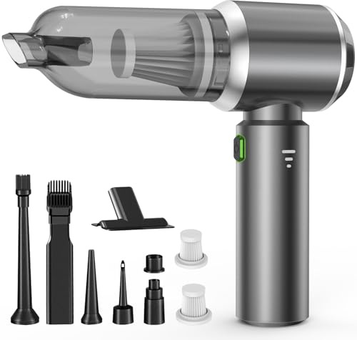 Handheld Vacuum Cleaner, 22000Pa 4-in-1 Car Vacuum Cleaner Cordless Powerful, Brushless Motor, 3-Speed Mini Car Hoover with Multiple Brush Heads, Hand Held Vacuum Cordless for Office/Home/Car/Pet Hair