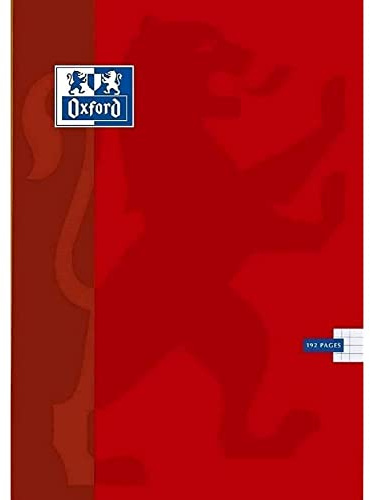 OXFORD - 1 Cahier Broché 24x32cm, petits carreaux 5x5, 192pages, coloris assortis