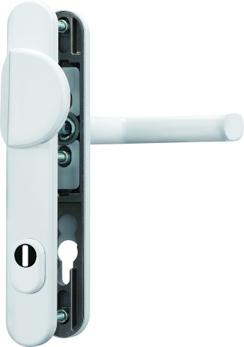 ABUS Tür-Schutzbeschlag SRG92 W weiß mit Zylinderschutz 47957