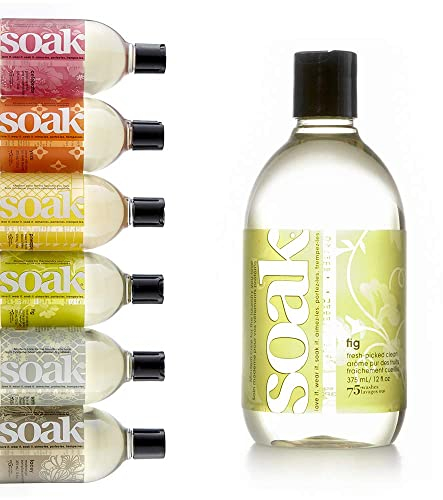 Soak Savon à lessive – sans rinçage, détergent pour Les Mains dérivé de Plantes – 375 ML, 75 lavages et Plus (Fig)