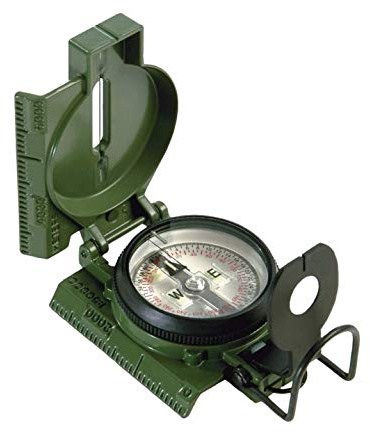 Cammenga Official US Military Tritium Lensatic Compass, Olive Drab Accurate Waterproof Hand Held Compasses with Pouch for Hiking Camping Navigation Survival Backpacking Orienteering