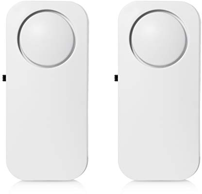 Smartwares SMA-40952 Glass Break Sensor Alarm, 90dB, with Adhesive Strips, 2 Pack, 6 V, White
