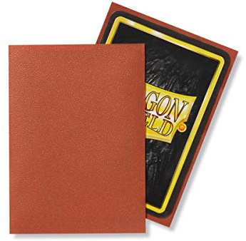 Dragon Shield Matte, Copper 100 Kartenfolien Kartenhüllen Sleeves - für Sammelkarten wie Pokemon Magic - Standardgröße