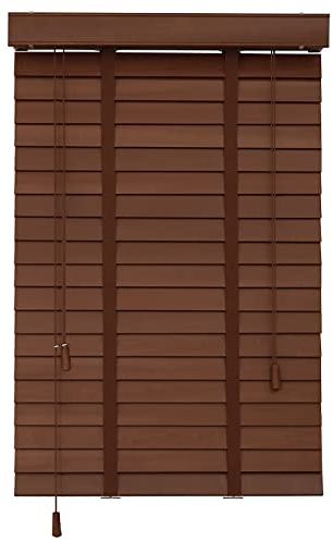 HH- Jalousien Jalousie 60/80/90/110/120/150cm Breite, Hölzern Dunkelbraun Verdunkelungsschirme für Schlafzimmer Sekretariat Privatsphäre Schutz (Size : 130x180cm/51x71in)