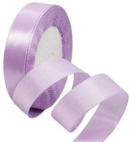 22m Satinband Geschenkband Helllila 20mm Breit,Seidenband Helllila Schleifenband Satin Dekoband Geschenkverpackung Deko Band Stoffband für Halloween Weihnachten Hochzeit Taufe Geburtstag DIY-Handwerk